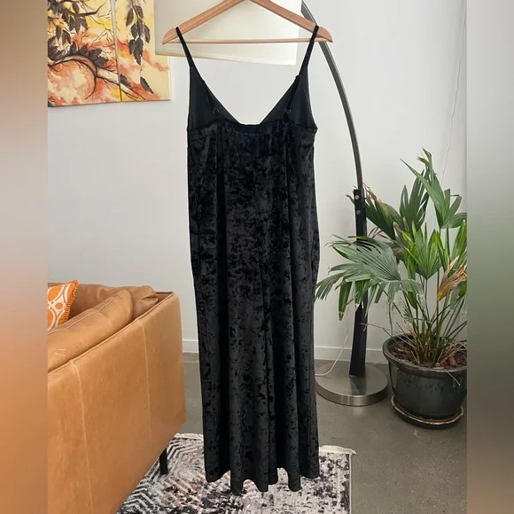 Frank & Oak Velvet Wide Leg Jumpsuit - Picture 4 of 6